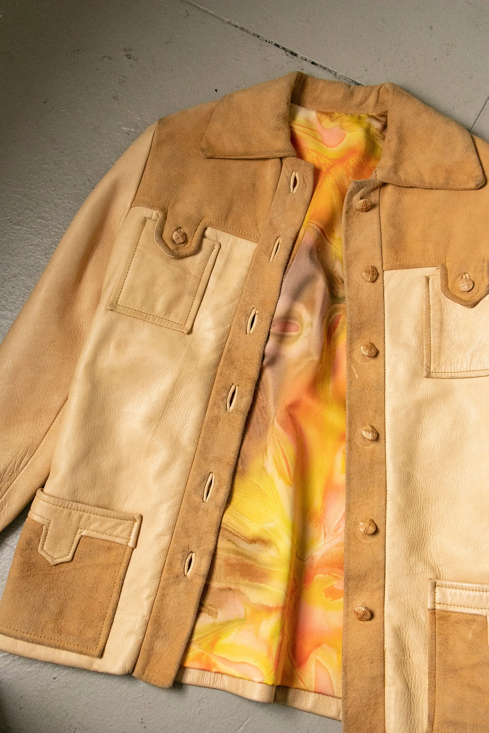 1960s Jacket Suede Buckskin XS