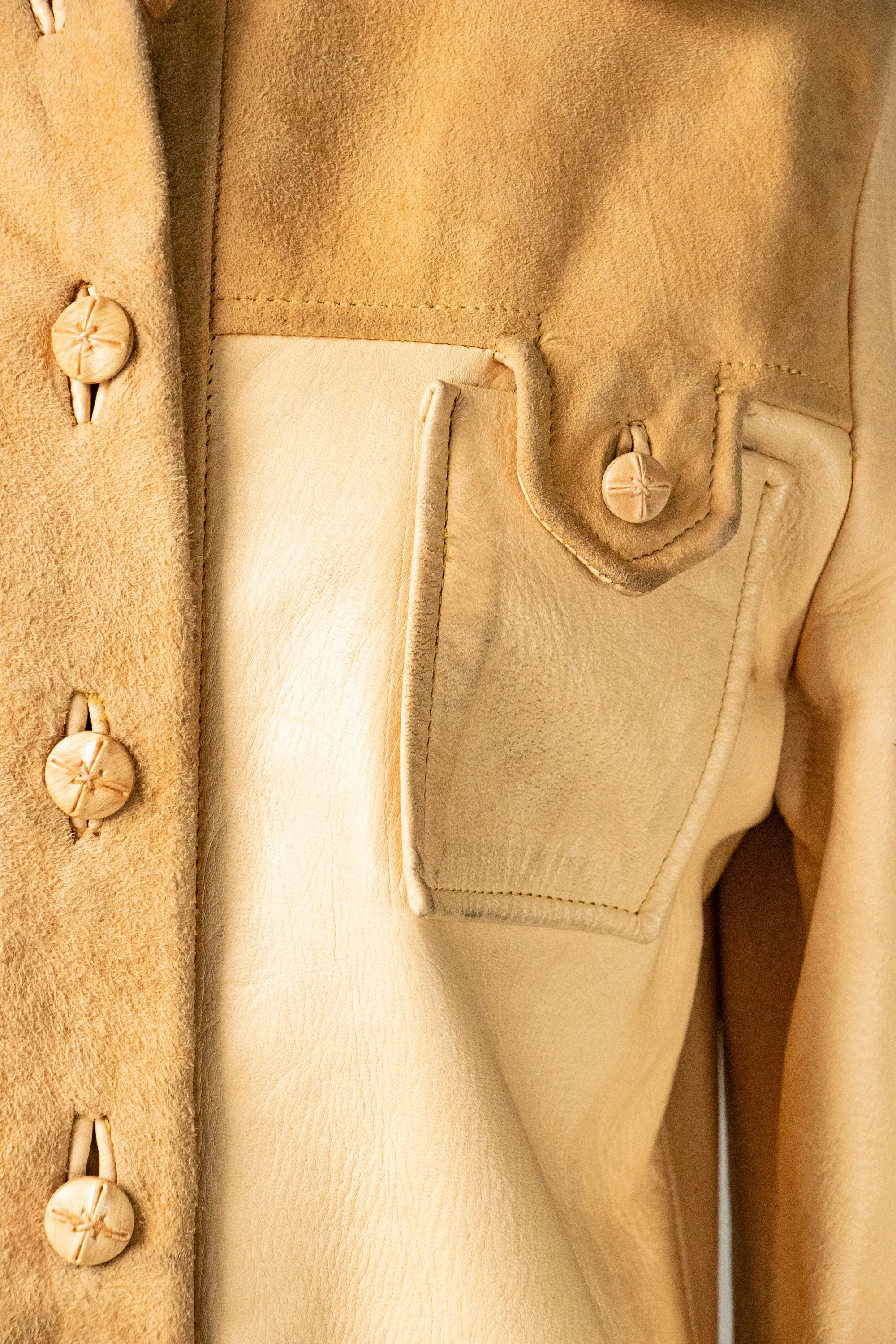 1960s Jacket Suede Buckskin XS