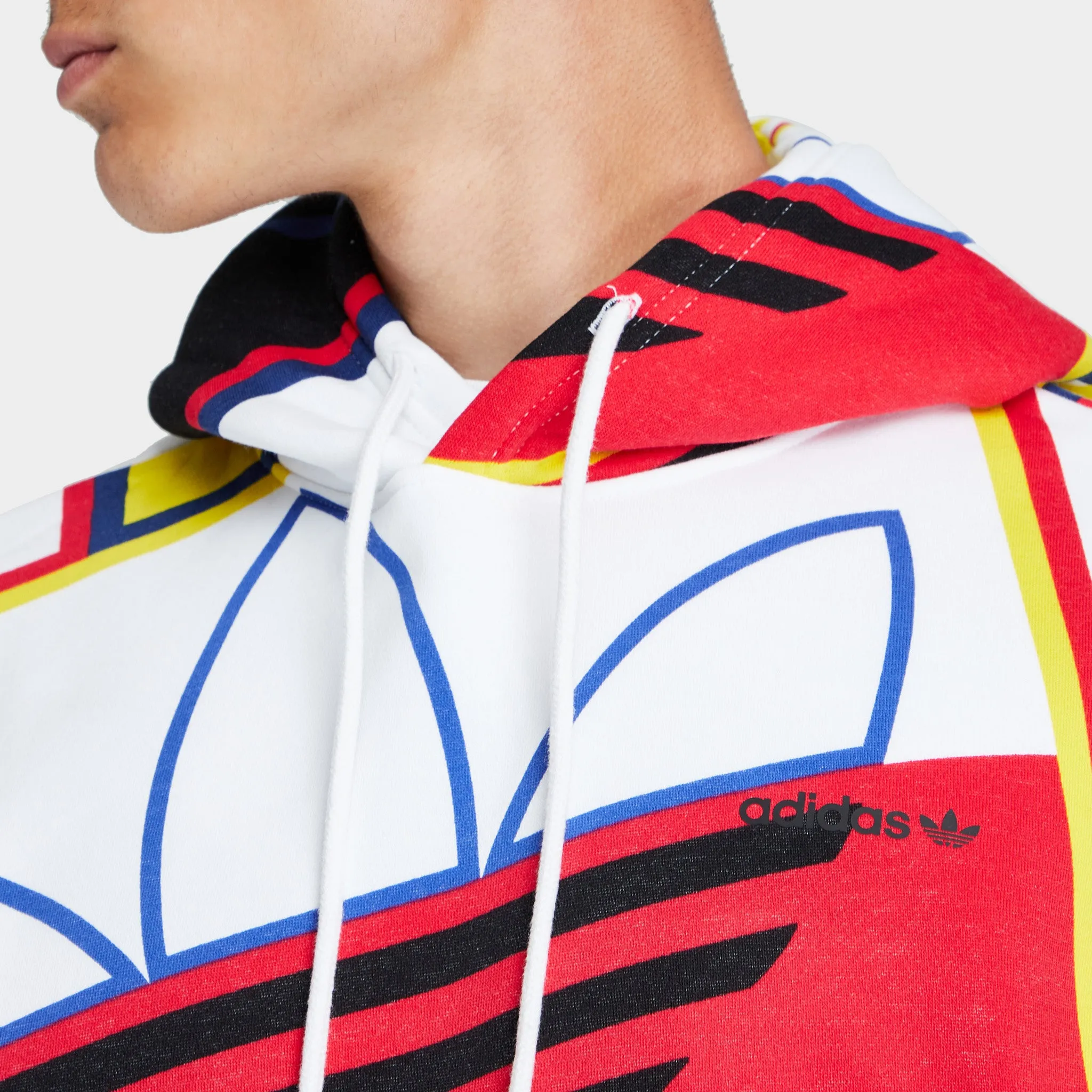 adidas Originals Logo Play Pullover Hoodie / White