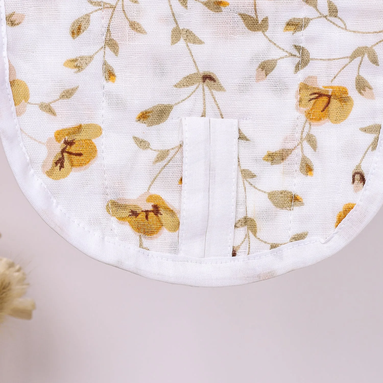 Baby Organic Cotton Muslin Jhabla & Nappy | Bloom | Set of 1