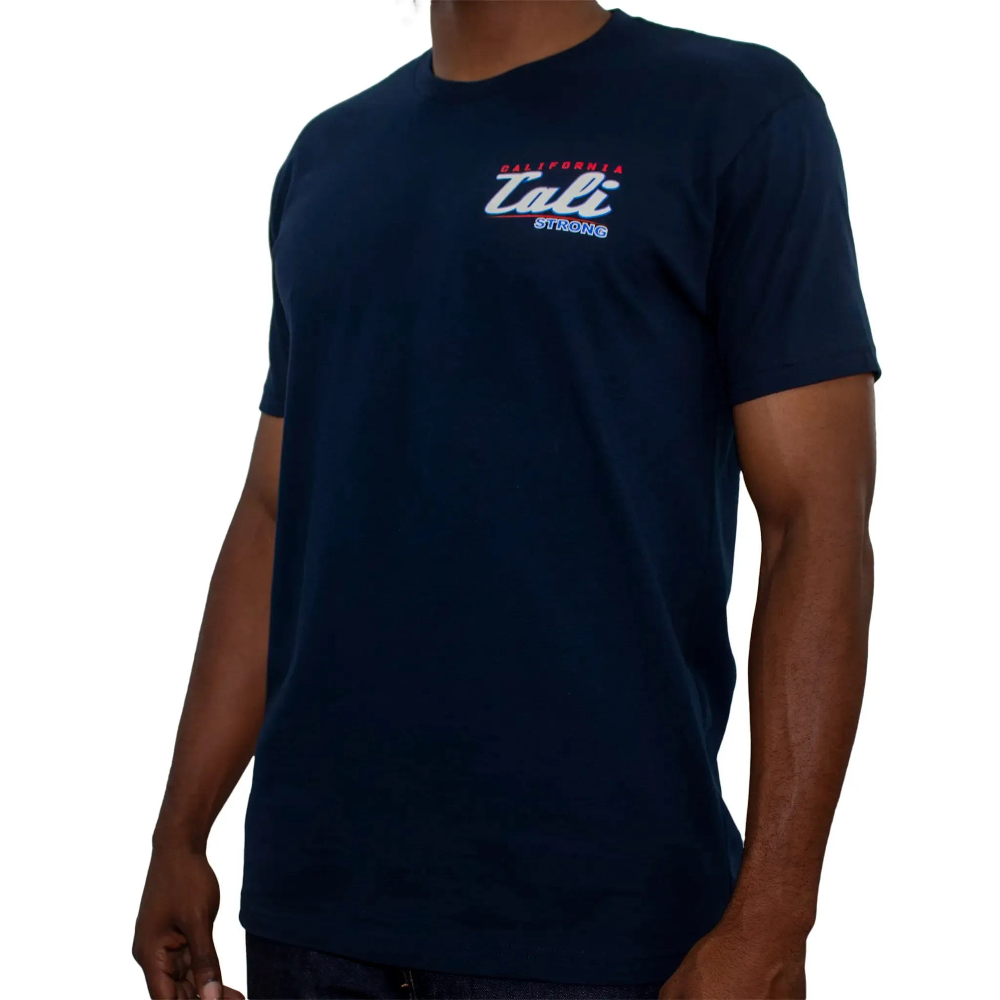 CALI Strong Crest USA T-Shirt Navy Glow in the Dark