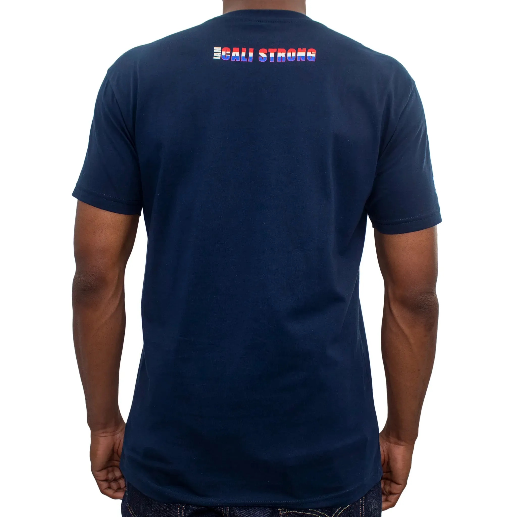 CALI Strong Crest USA T-Shirt Navy Glow in the Dark