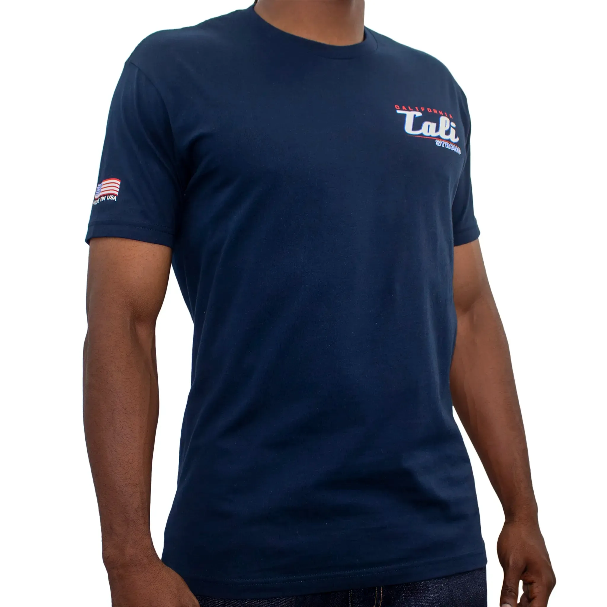 CALI Strong Crest USA T-Shirt Navy Glow in the Dark