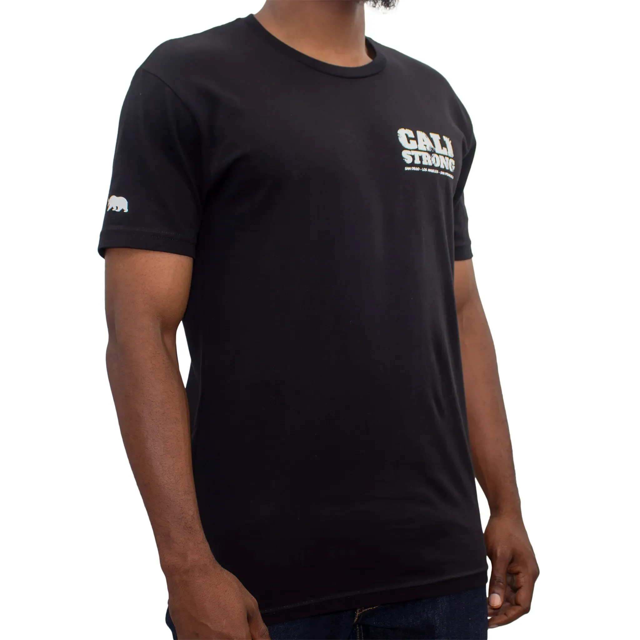 CALI Strong Scratch Black T-Shirt Glow in the Dark