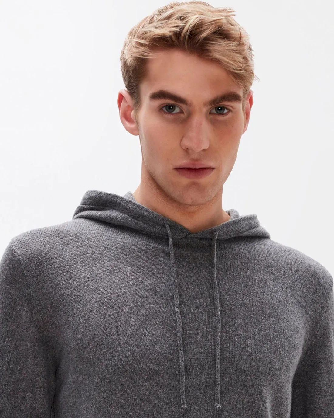 Cashmere Hoodie in Grey