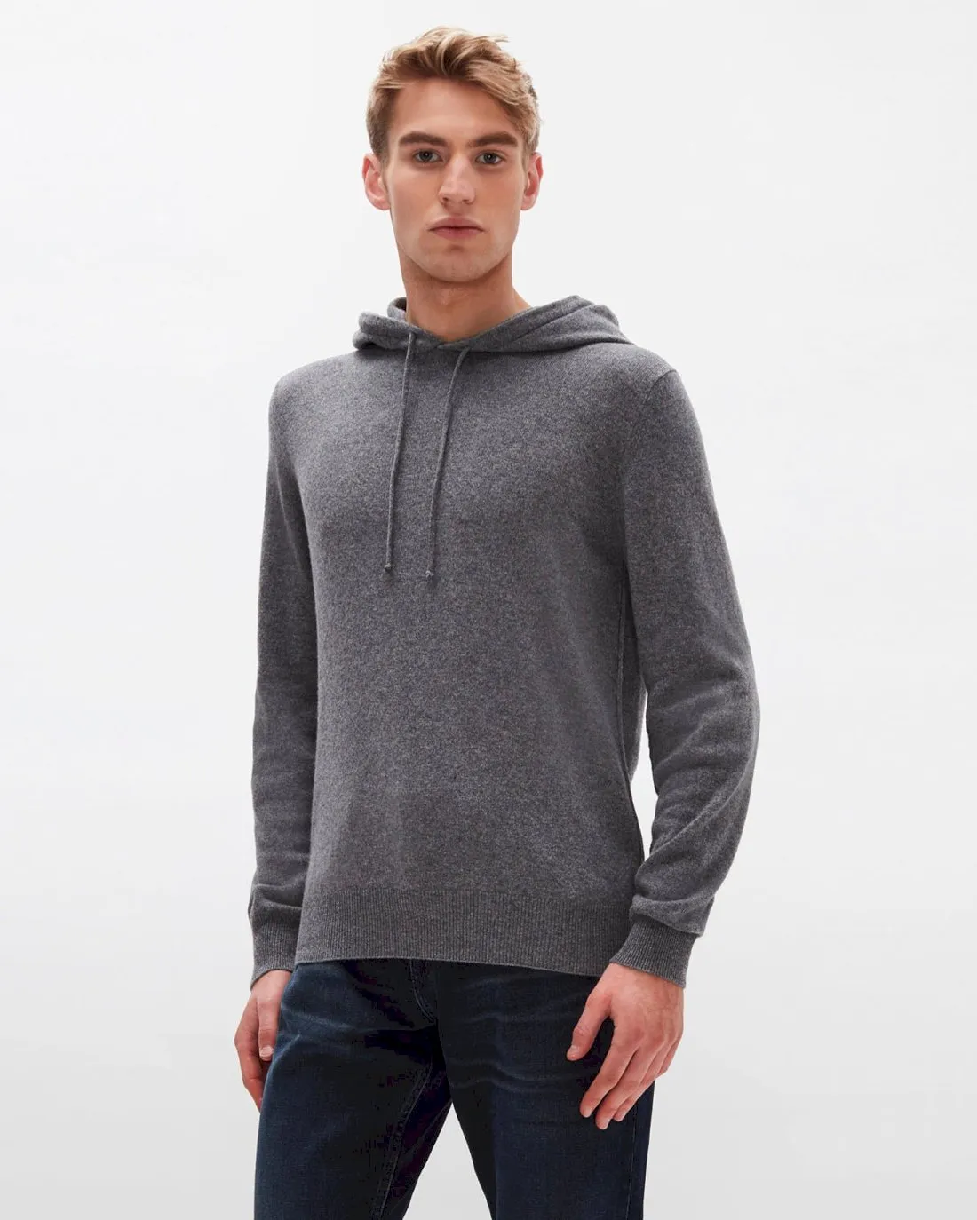 Cashmere Hoodie in Grey