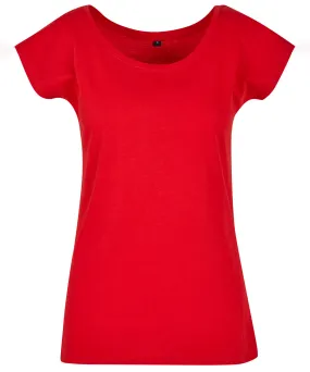 City Red - Women's wide neck tee