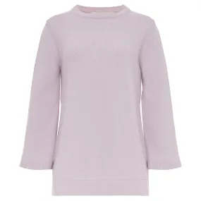 Claudine Cashmere 3/4 Sleeve Sweater - Iris