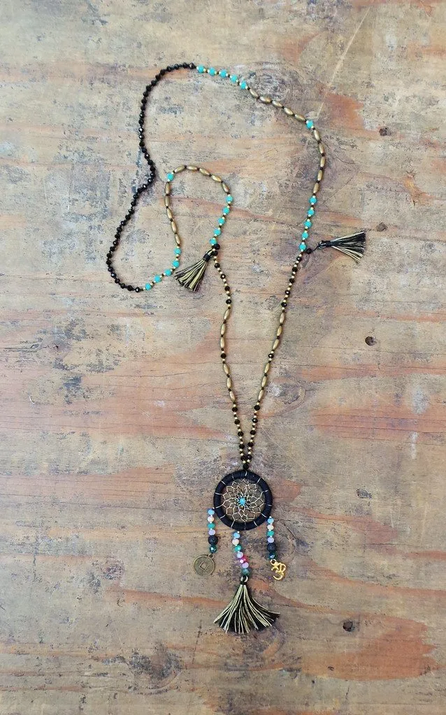 Dream Catcher Necklace with Tassels