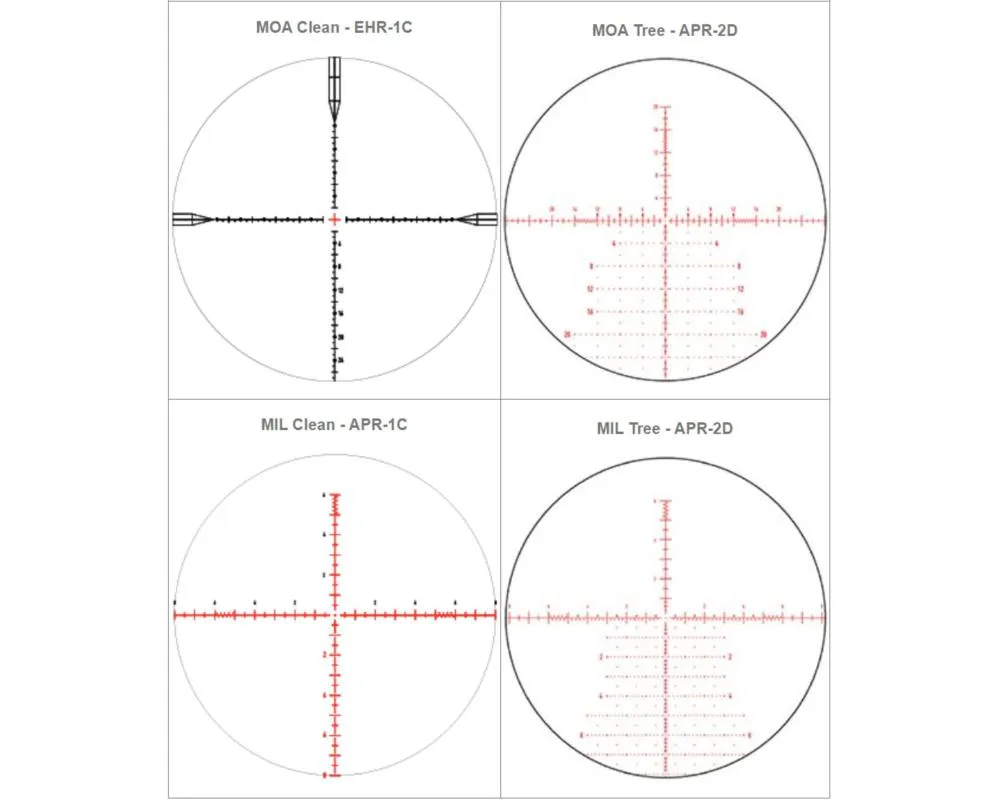 Element Titan 5-25x56 Scope FFP APR-2D MRAD Illuminated Reticle