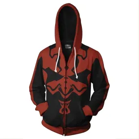 Em Stock Movie Star Wars Darth Vader Hoodies Jackets Cosplay Costumes 3D imprimindo Hoodie Sweatshirts Darth Maul Hoodies sports Jackets