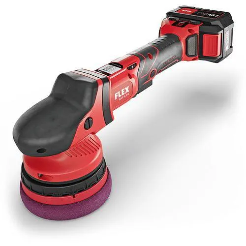 FLEX | XCE 8 125 18.0-EC/5.0 - Cordless Forced Rotation Polisher with Batteries and Charger