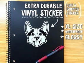 Gatsby Corgi Special XL Emblem Vinyl Sticker