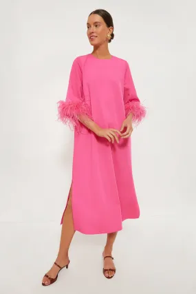 Hot Pink Feather Jamie Dress