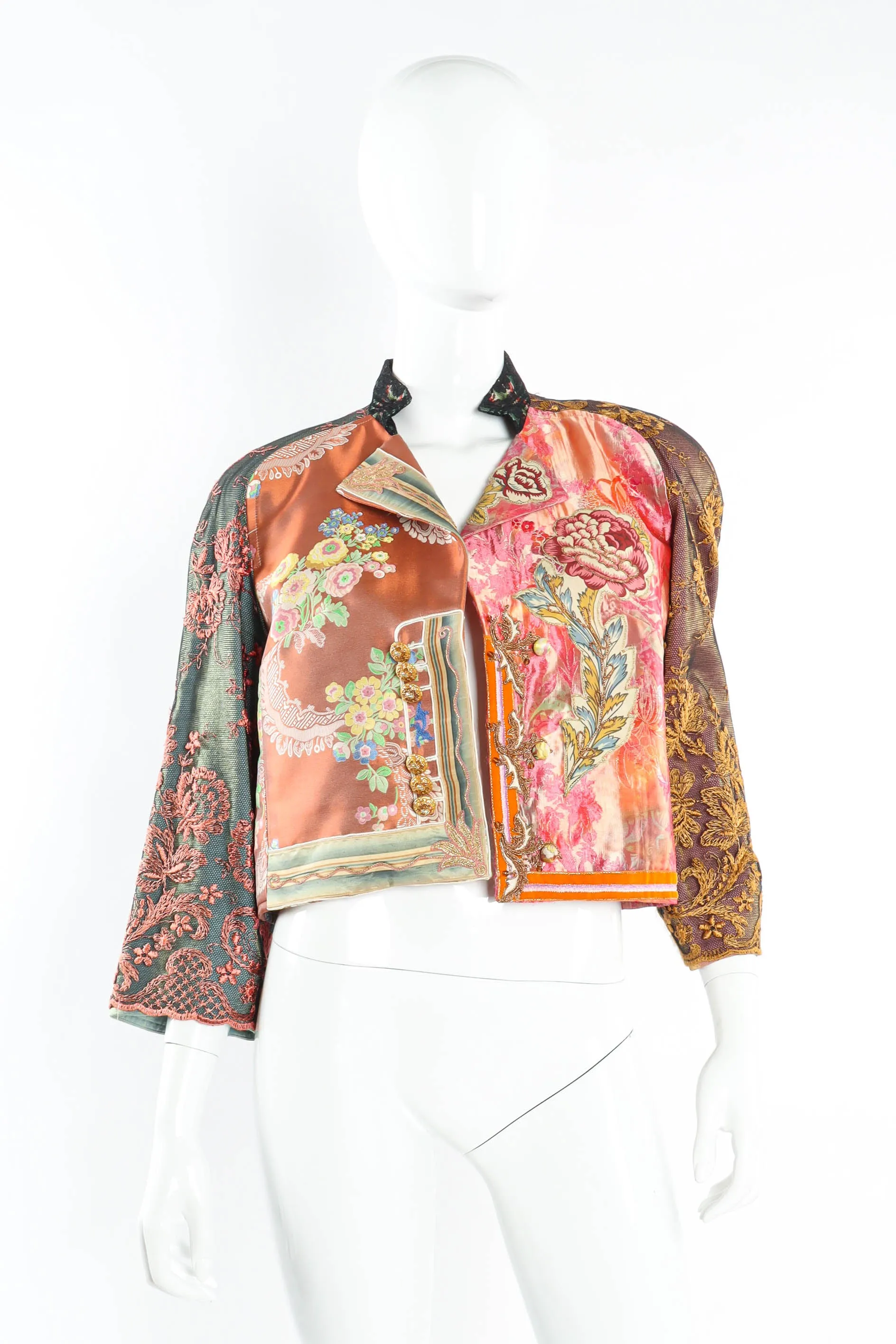 Imperial Lace Brocade Crop Jacket