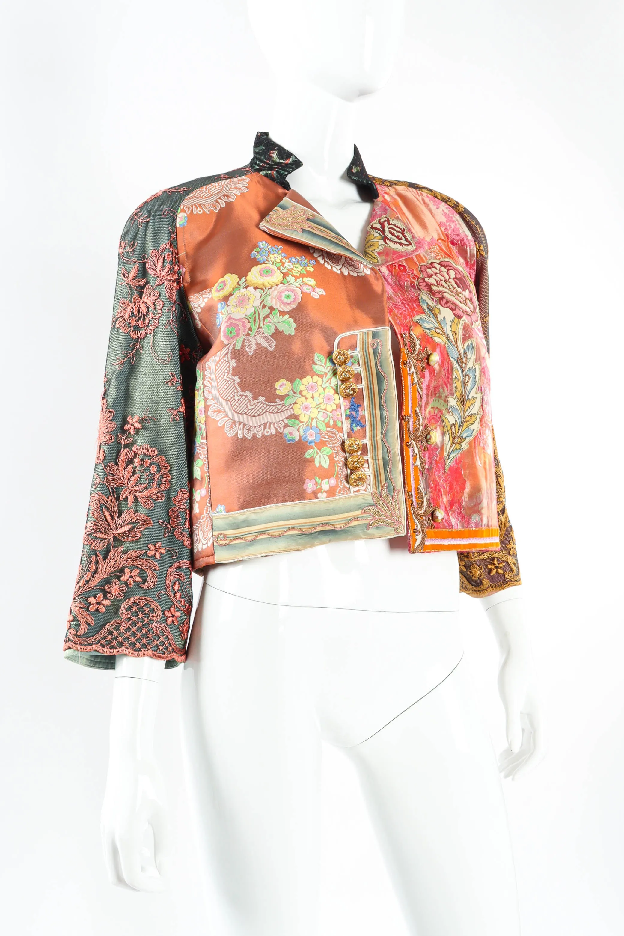 Imperial Lace Brocade Crop Jacket