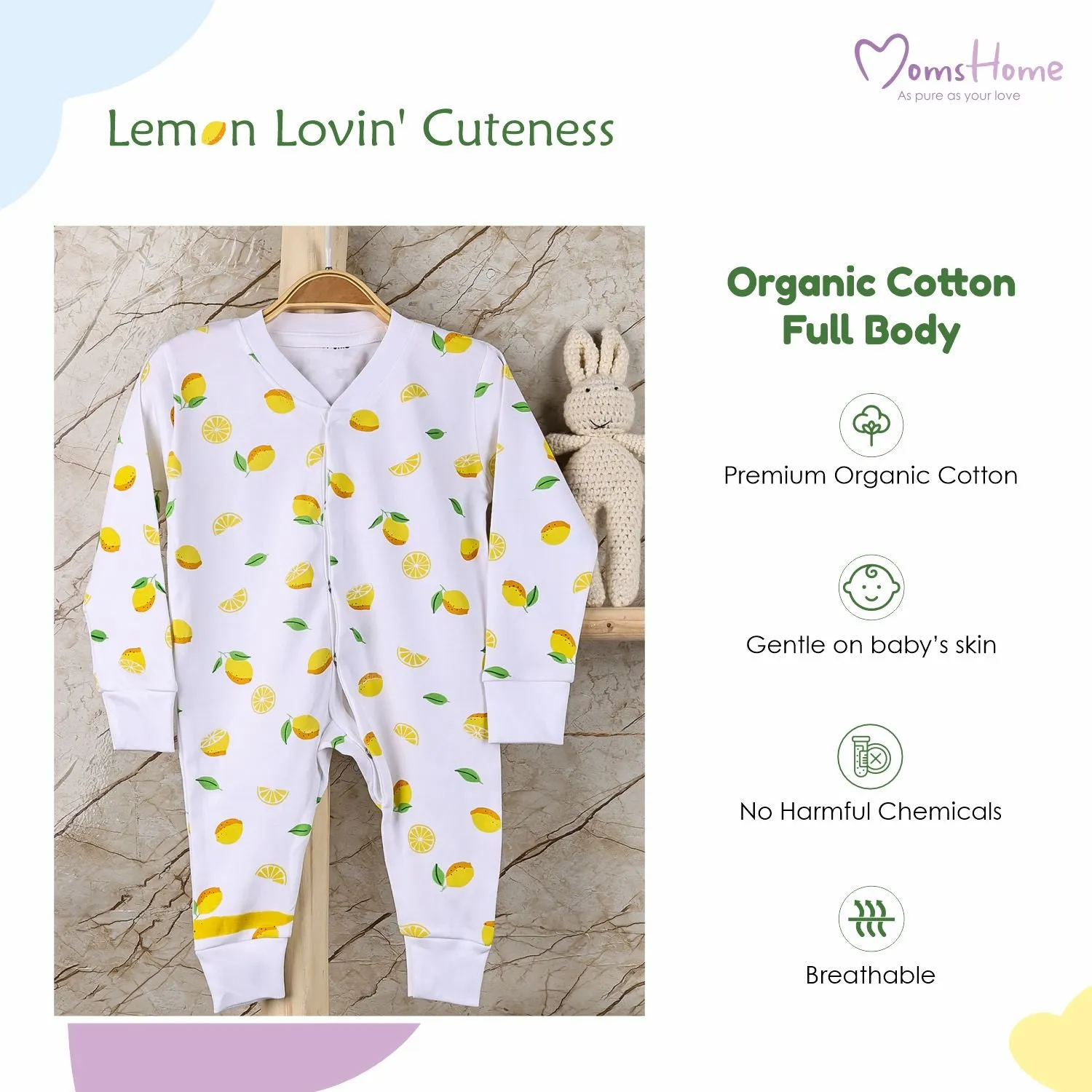 Kids Organic Cotton Full Body Romper | Tweety