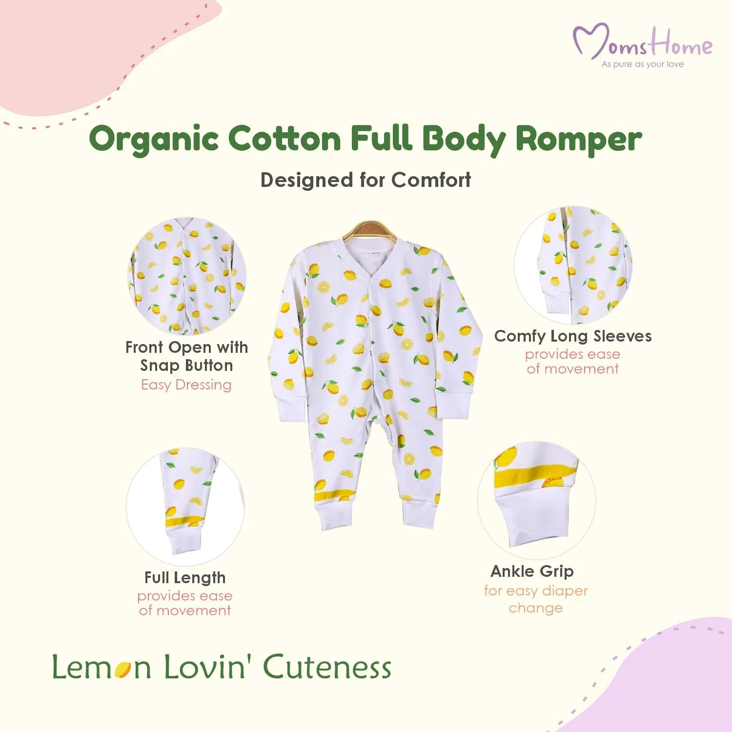 Kids Organic Cotton Full Body Romper | Tweety