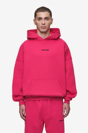 Logo Boxy Hoodie Washed Virtual Pink