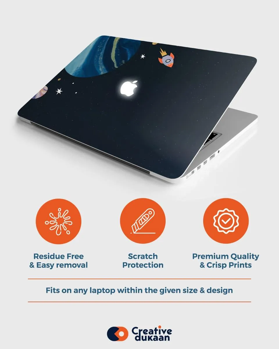 MacBook Laptop Skin With Out in Space Print