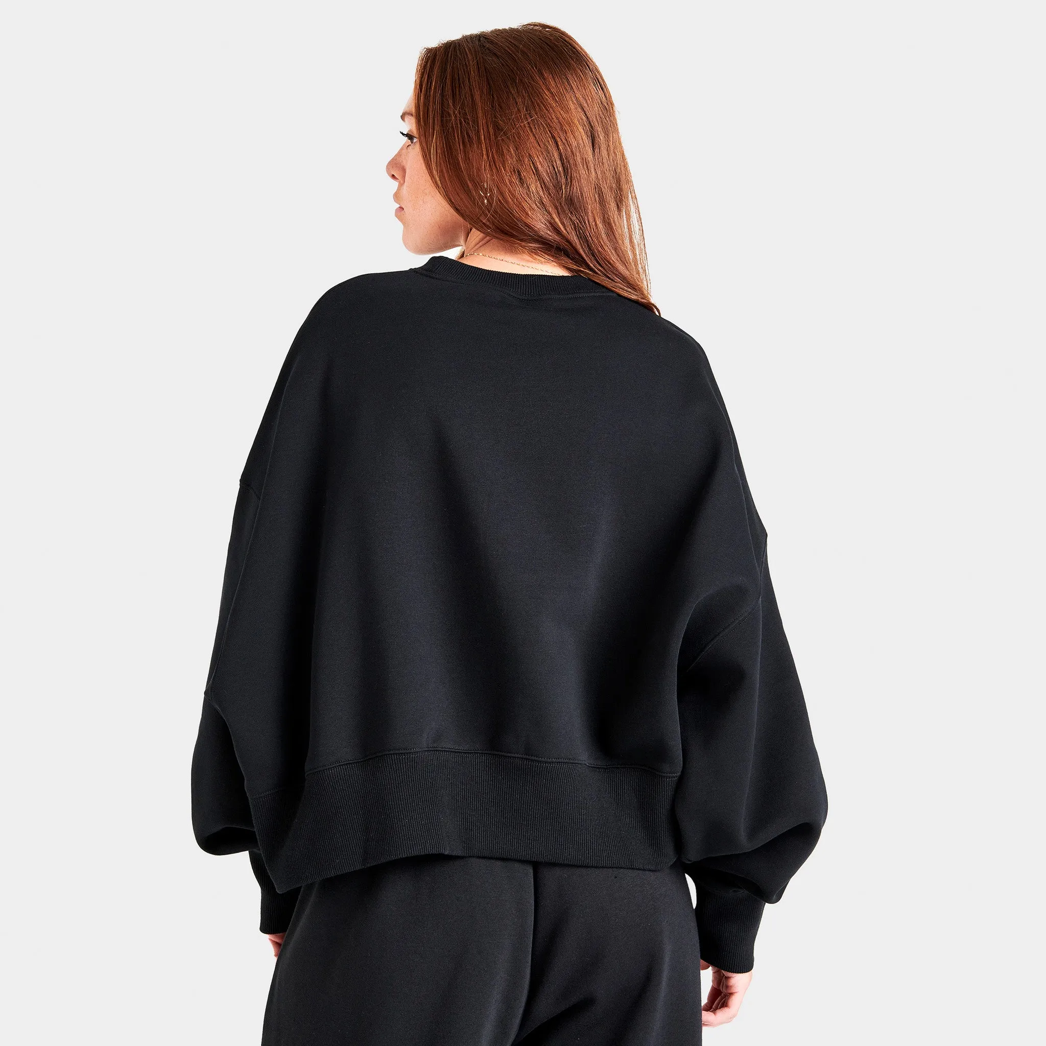 Nike Sportswear Women's Phoenix Fleece Over-Oversized Crewneck Black / Sail