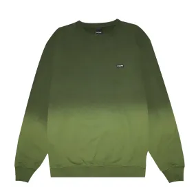 Only NY Block Logo Dip Dye Crewneck - Moss Green