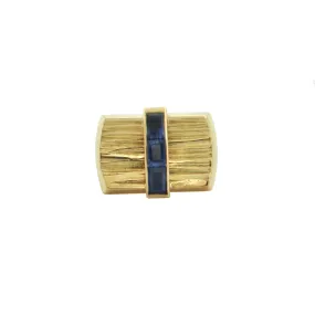 Paash Sapphire 18K Yellow Gold Tie Pin