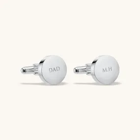 Personalised Cufflinks in Silver