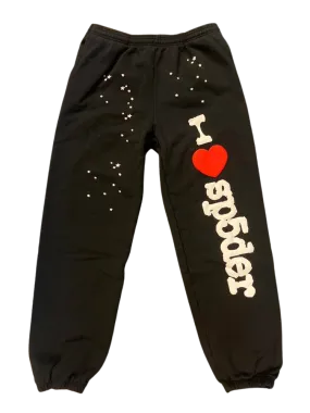 Sp5der - I Love Sp5der Sweatpants - Black