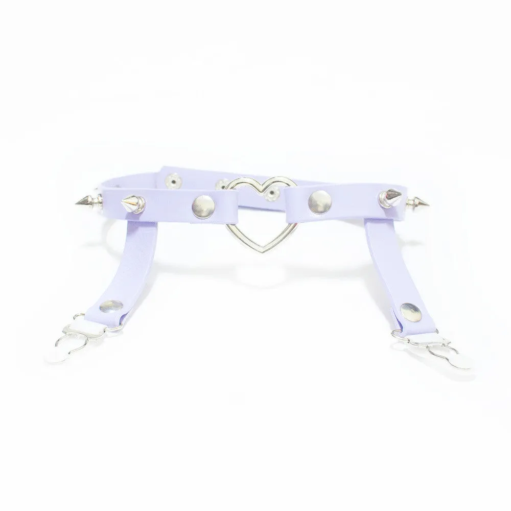 SPIKED HEART GARTER