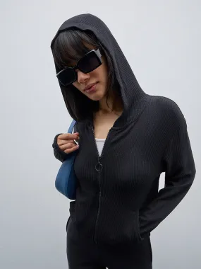 Studiofit Black Ribbed Jacket