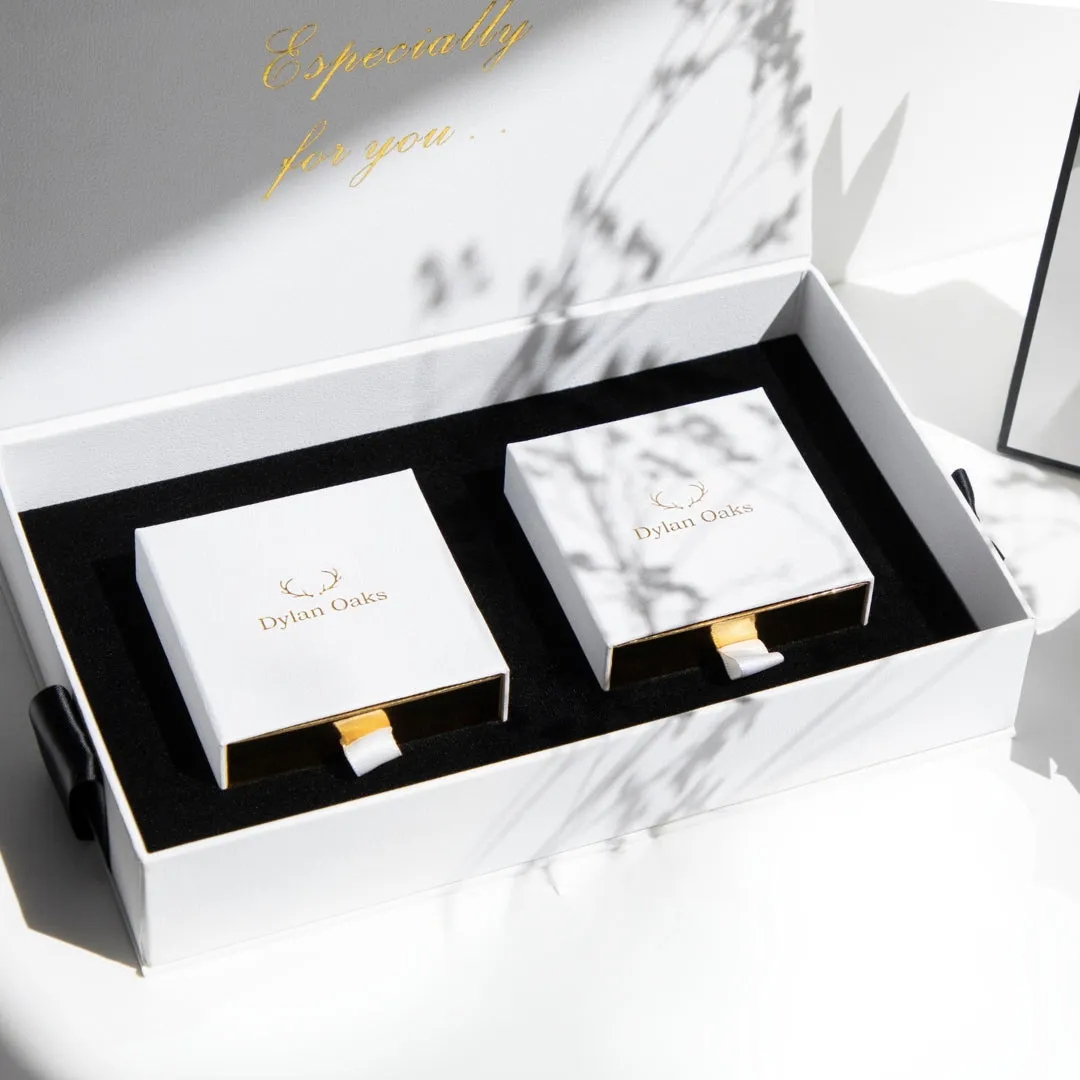 Tie Pin & Cufflinks Gift Set in Gold