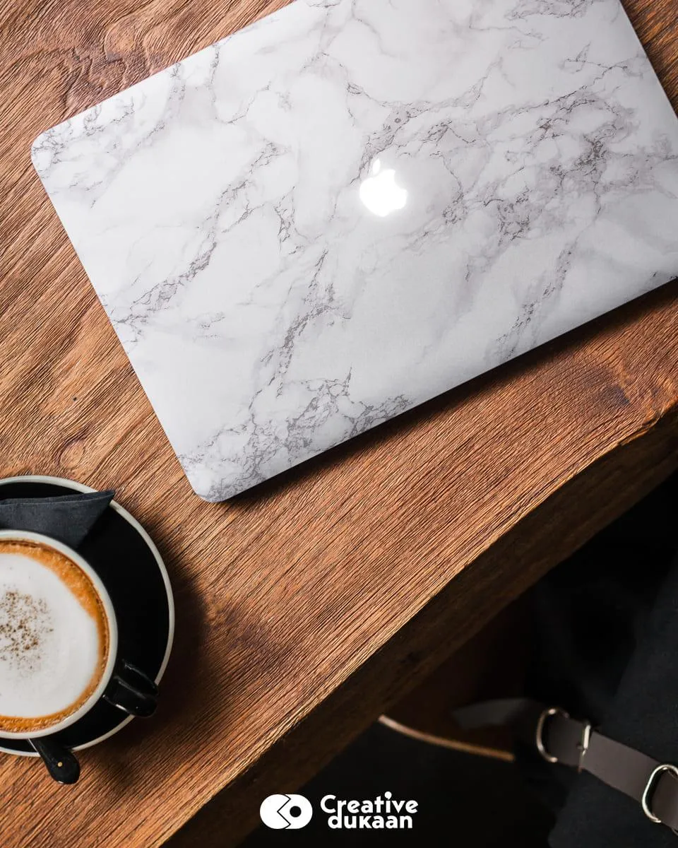 White Marble Laptop Skin For MacBook Air/MacBook Pro