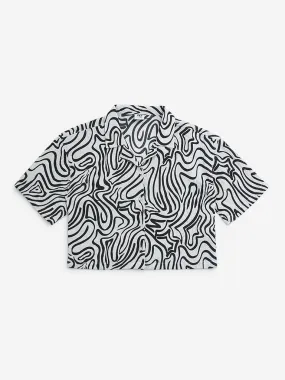 Y&F Kids Black Abstract Design Shirt