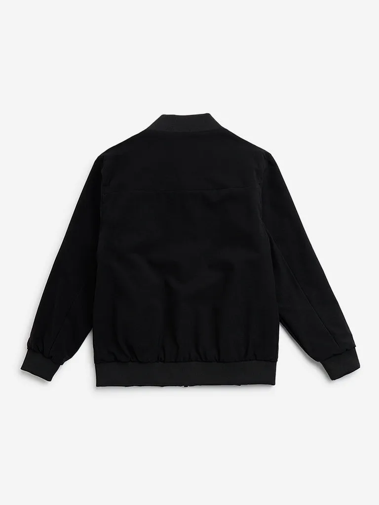 Y&F Kids Black Bomber Jacket